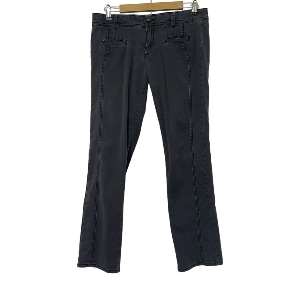 Anthropologie Daughters Of The Liberation Gray Slim Trousers Size 12 Minimalist